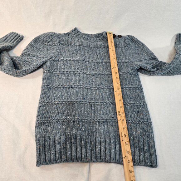 Rebecca Taylor LA VIE Teal Thick Soft Comfy Merino Wool Sweater Size M LIKE NEW! - Picture 14 of 16